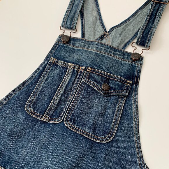 American Eagle Distressed Shorts Shorteralls Overalls Cowgirl Farmer’s Market - Picture 3 of 11